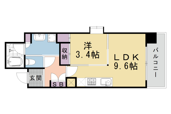 アクアレリスト今出川の間取り|【代表的な間取りです】