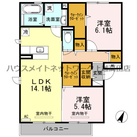 ボナール メルヴェイユの間取り