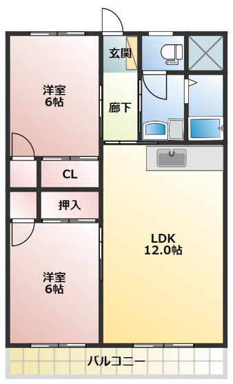 【間取り】 | ビラ高千穂