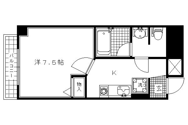 ＳＷＩＳＳ京都堀川ＥＡＳＴの間取り|【代表的な間取りです】