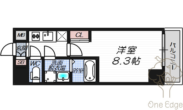 ウェルフォート十三本町の間取り