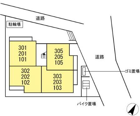 DPaina上小田中の区画図