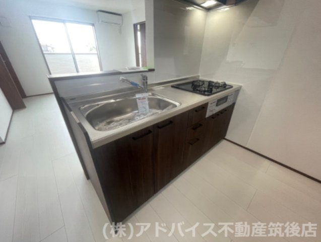 久留米市城島町楢津のアパートのキッチン
