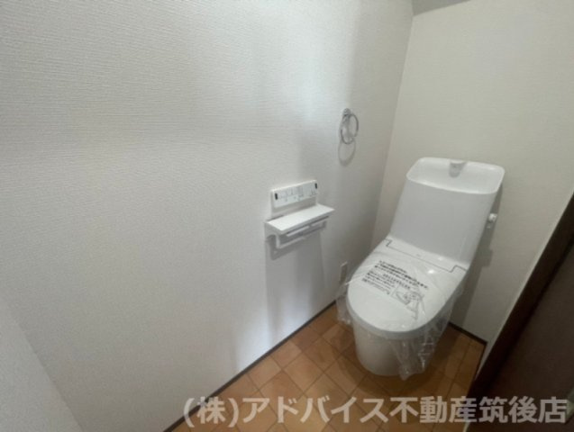 久留米市城島町楢津のアパートのトイレ