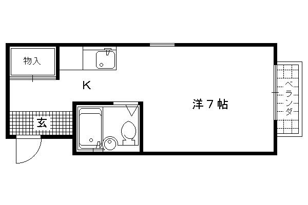 鞍馬口フラットの間取り|【代表的な間取りです】