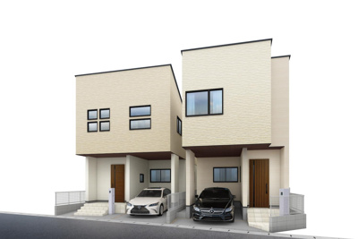 【外観パース】 | ◇茅ヶ崎市南湖新築住宅2号棟◇ | ◆一戸建てを中心とした街並みが整然と続き、緑の多い閑静な趣を感じる環境です。街並みや周辺環境も重要なポイントです！！