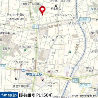 【地図】 | オープンレジデンシア中野坂上テラス