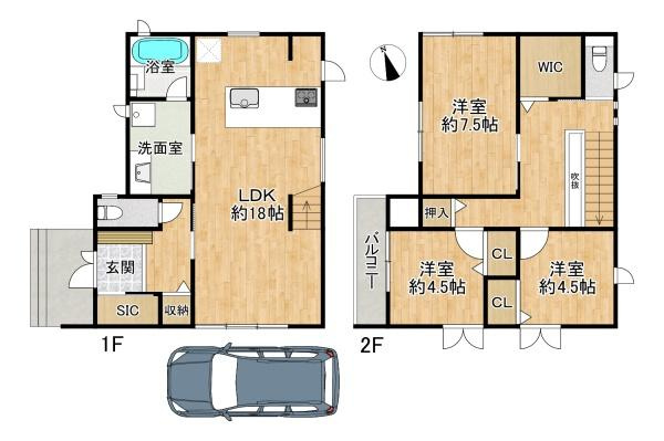 【間取り】 | 西区玉津町高津橋　中古戸建
