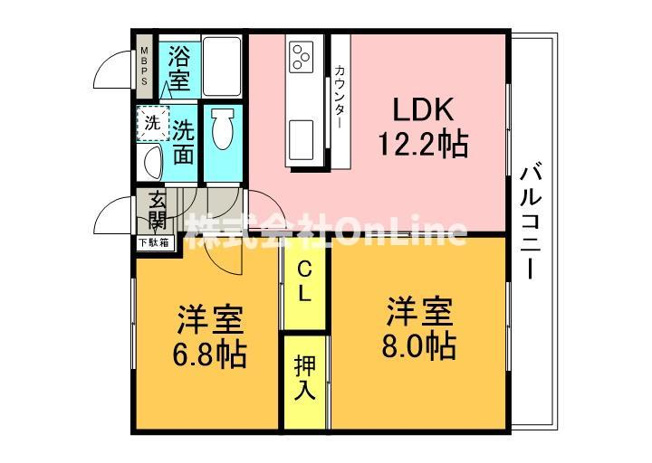 【間取り】 | ジュネス高安