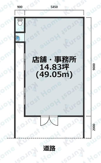 【間取り】 | 甲田4丁目路面テナント