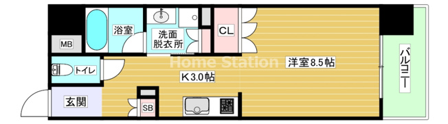 【間取り】 | リーガル弁天町Ⅱ