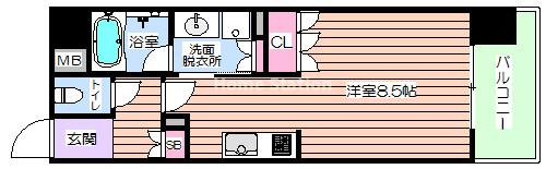 【間取り】 | リーガル弁天町Ⅱ