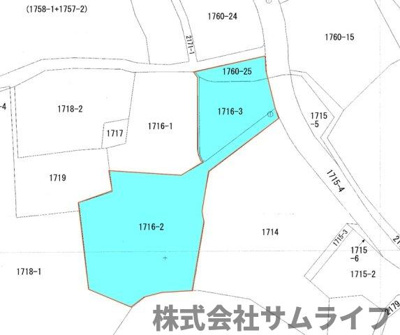 【区画図】 | 立岩建築条件無し売地