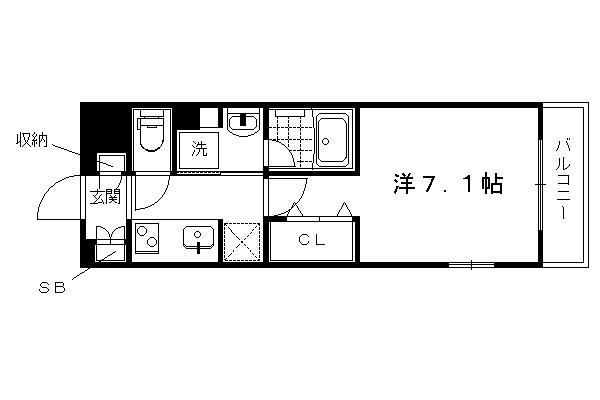 ベラジオ堀川今出川Ⅱの間取り