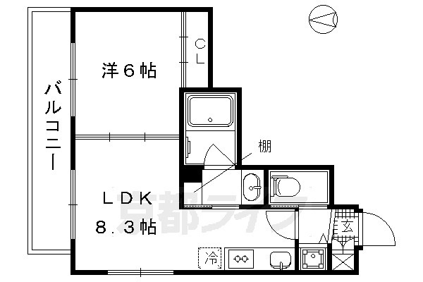 モナド　ｍｏｎａｄｏの間取り|別タイプ1LDKもあります