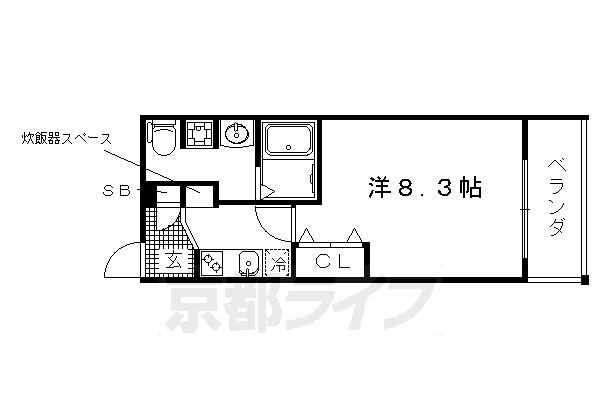 Ａｐｐａｒｔａｍｅｎｔｏ御所西の間取り|別タイプの間取りです