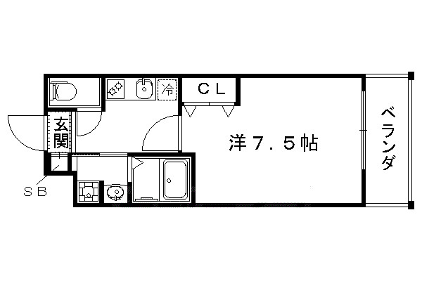 Ａｐｐａｒｔａｍｅｎｔｏ御所西の間取り|【代表的な間取りです】