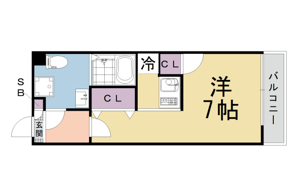 ＴＨＥ　ＧＡＲＮＥＴ　ＳＵＩＴＥ　ＲＥＳＩＤＥＮＣＥ　御所西の間取り