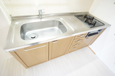 【キッチン】 | スプリングハイム A | ※同物件・反転タイプの写真です。