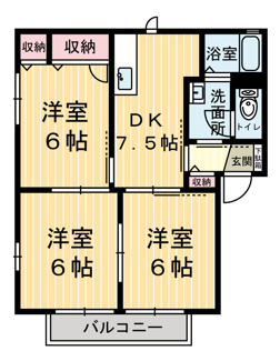 【間取り】 | ラフォーレ・ファインD