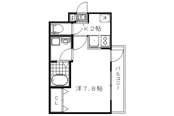 Ａｐｐａｒｔａｍｅｎｔｏ御所東の間取り|【代表的な間取りです】