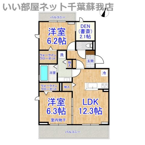 La Crece Kの間取り|ひと味違う？不動産屋のイメージを変えたい！『いい部屋ネット千葉蘇我店』へ是非お越しください♪