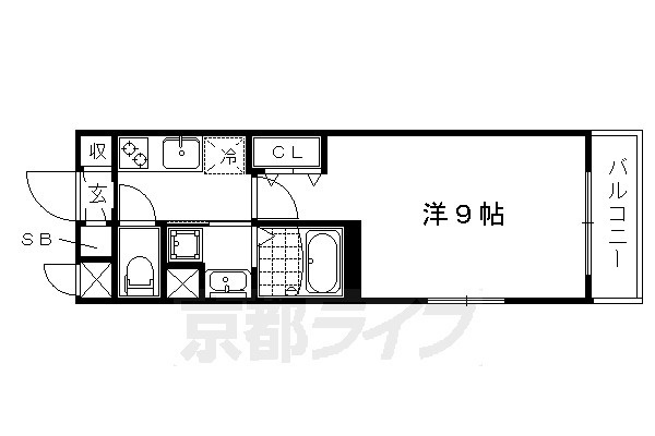 べラジオ堀川今出川の間取り|別タイプの間取りです。