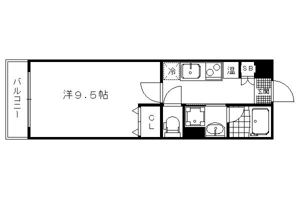 ドルフソレイユ鞍馬口の間取り