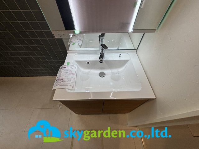 秦野市曽屋　未入居戸建　全1棟1号棟の独立洗面台