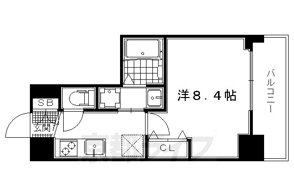 べラジオ西陣聚楽の間取り|別タイプの間取りです