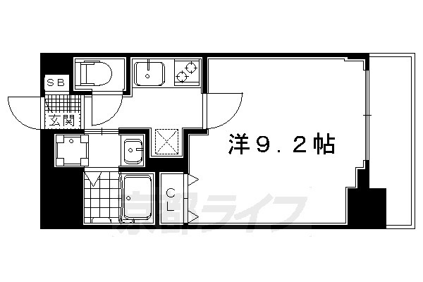 べラジオ西陣聚楽の間取り|別タイプの間取りです