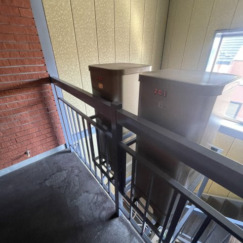 健康マンション1号館のバルコニー