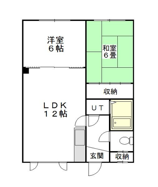 北幸ハイツの間取り