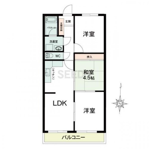 【間取り】 | 春日野坂ハイツ