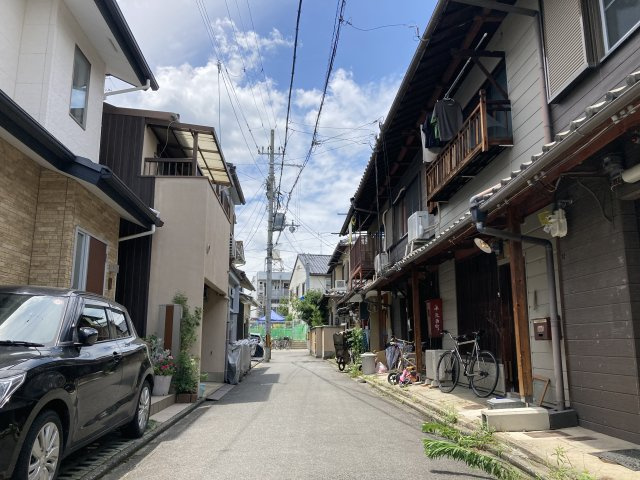 上柏野58番10の前面道路含む現地写真