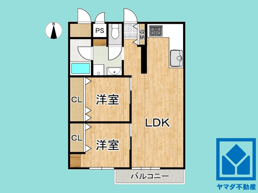 九条住宅B棟の間取り