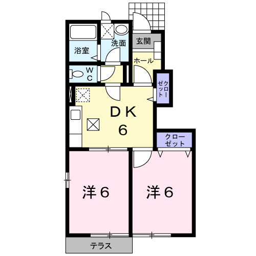 コーポＫＭⅡの間取り