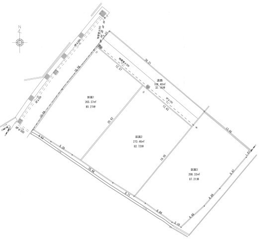 西条市吉田分譲の土地図