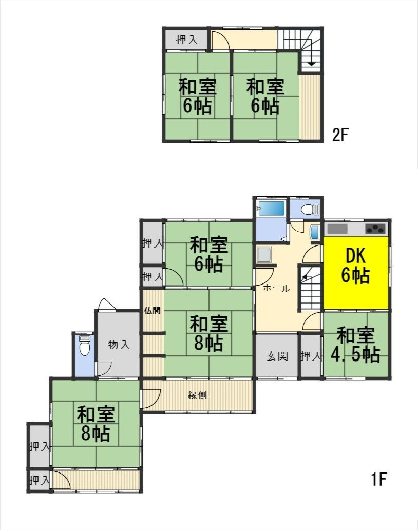 ６３５０１　岐阜市今嶺4丁目中古戸建ての間取り