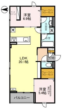 【間取り】 | プラウドコート（D-room）
