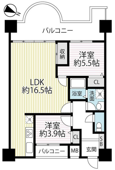 【間取り】 | グラン・ドムール大津堅田