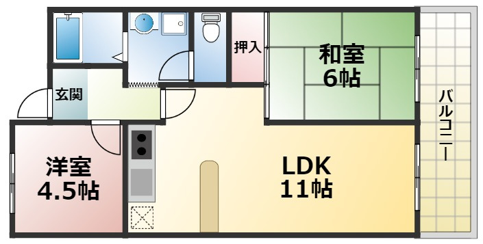 カーサセレノの間取り