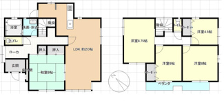 【間取り】 | 守山市水保町　中古戸建