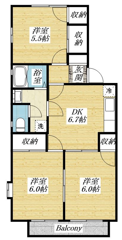 With羽衣夢firstの間取り