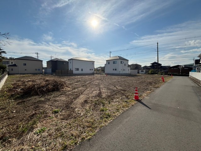 川越市大袋新田　建築条件なし売地　「南大塚駅」徒歩17分　敷地91坪　の外観