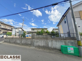 【前面道路含む現地写真】 | 宇治市木幡南山　売土地　建築条件無し