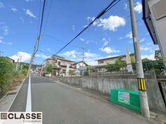 【前面道路含む現地写真】 | 宇治市木幡南山　売土地　建築条件無し