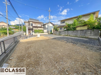 【前面道路含む現地写真】 | 宇治市木幡南山　売土地　建築条件無し