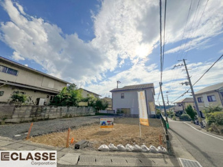 【前面道路含む現地写真】 | 宇治市木幡南山　売土地　建築条件無し