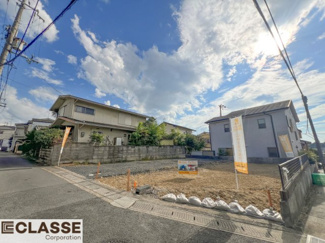 【前面道路含む現地写真】 | 宇治市木幡南山　売土地　建築条件無し